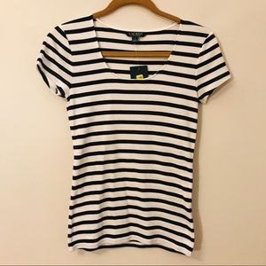 Ralph Lauren Black/White tee Small